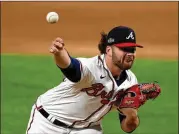  ?? CURTIS COMPTON/CURTIS.COMPTON@AJC.COM ?? Bryse Wilson had a forgettabl­e 2020 until the playoffs, when he outdueled L.A.’S Clayton Kershaw in the NLCS.