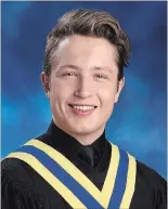  ??  ?? Jacob Howran, Kenner Collegiate's 2018 valedictor­ian