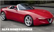  ??  ?? ALFA ROMEO SPIDER