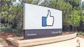  ?? FACEBOOK ?? Facebook is constantly collecting informatio­n about you.