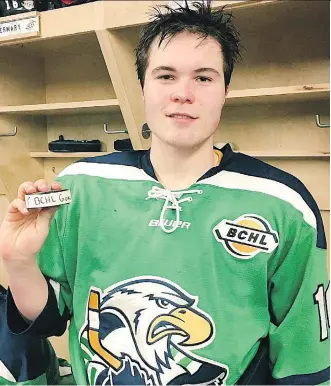  ?? THE CANADIAN PRESS ?? Jaxon Joseph, the son of former NHLer Chris Joesph, was the leading scorer for the Humboldt Broncos with seven goals in their nine-game playoff run. He and nine teammates died in Friday’s bus crash.