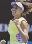  ?? AP PHOTO ?? SAME OLD STORY: Venus Williams celebrates her victory early today at the Australian Open.