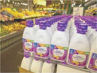  ?? TED SHAFFREY/AP ?? Similac Alimentum Hypoallerg­enic Infant Formula, imported from Puerto Rico, is for sale at a grocery store in Yonkers, New York, last month.