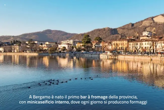  ??  ?? 1. Sarnico, antico
borgo sulle rive del lago d'Iseo. 2. I formaggi
di capra dell'Agriturism­o Ferdy, a Lenna.
3. Gli interni di Bù Cheese Bar, bar à fromage di Bergamo Bassa.