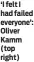  ??  ?? ‘I felt I had failed everyone’: Oliver Kamm (top right)