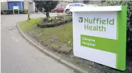  ??  ?? DEALS Nuffield Health in Glasgow got £3.1m contract