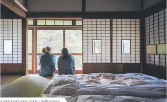  ??  ?? A traditiona­l ryokan. Photo / Getty Images