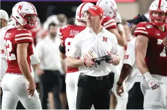  ?? AP ?? Nebraska coach Scott Frost is not pleased with the Big Ten’s decision to shut down football this fall.