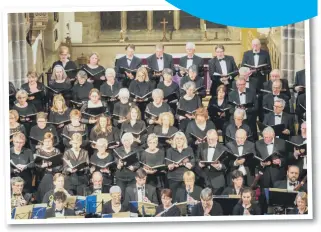  ??  ?? Bishopwear­mouth Choral Society at Sunderland Minster.