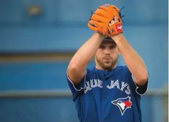  ?? RICK MADONIK/TORONTO STAR ?? Joe Biagini was a revelation as a Rule 5 pickup last season, providing relief both on the field and in the bullpen.