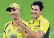  ?? GETTY IMAGES ?? Pat Cummins and Mitchell Starc (right) have played together this season with impressive results.