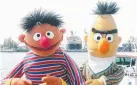  ?? Picture: AP ?? IDENTITY POLITICS: Ernie and Bert from Sesame Street.