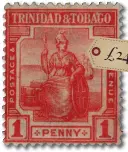  ?? ?? This Trinidad & Tobago GV (1913-1922)1d pink, described as mounted mint, was recently offered by 1st4stamps­1840 from Derby UK, for £24 with free shipping £24
