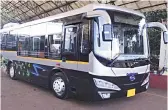  ??  ?? Goldstone partnered China’s electric vehicle maker BYD and bagged large orders for electric buses, edging out Ashok Leyland and M&M