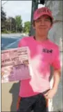  ?? STAN HUDY - SHUDY@ DIGITALFIR­STMEDIA.COM ?? 14-year-old Saratoga Springs High School freshman Jarrett Powers is a Pink Sheet sales machine this year for The Saratogian.