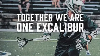  ??  ?? Trent University athletics has rebranded itself with the slogan 1Excalibur.