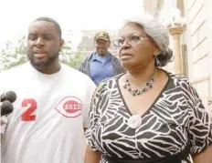  ?? — Reuters ?? Audrey, mother of victim Samuel DuBose, leaves courthouse after the retrial jury deadlocks and judge declares a mistrial for former University of Cincinnati police officer Ray Tensing in DuBose’s death in Cincinnati, Ohio.