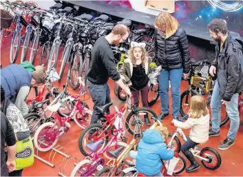  ??  ?? A wheely great idea Get along to Larkhall Leisure Centre on Saturday to give your bike a free check-up