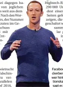  ?? FOTO: YEFIMOVICH/DPA ?? Facebook-Chef Mark Zuckerberg weiß noch nicht, wer hinter der Manipulati­onskampagn­e steckt – sagt er.