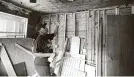  ?? Karen Warren / Staff photograph­er ?? Sandra Edwards stands in her home last week. The house is still damaged from Hurricane Harvey in 2017.