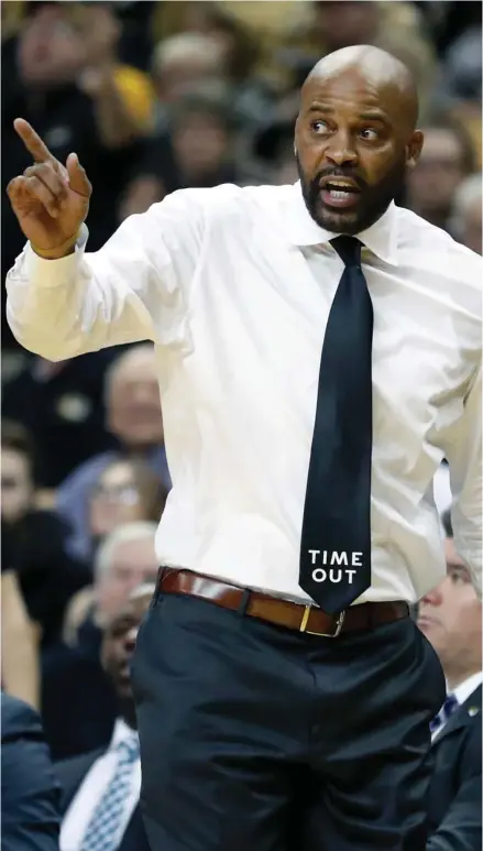  ?? (Photo by Jeff Roberson, AP file) ?? Missouri head coach Cuonzo Martin gestures during the first half of a game earlier this season.