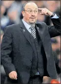  ??  ?? BENITEZ: Making his point