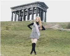  ??  ?? Amber at Penshaw Monument.