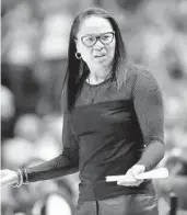  ?? MARK HUMPHREY/ASSOCIATED PRESS ?? South Carolina coach Dawn Staley is a force in women's hoops, but she still feels like the NCAA doesn't respect her.