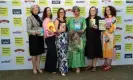  ?? Photograph: David Levenson/Getty Images ?? Barbara Kingsolver with fellow Women’s prize for fiction shortliste­es Jacqueline Crooks, Priscilla Morris, Laline Paul, Louise Kennedy and Maggie O’Farrell.