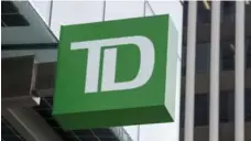  ?? ANDREW VAUGHAN/THE CANADIAN PRESS FILE PHOTO ?? TD saw a retracemen­t in its U.S. earnings and fell short of market expectatio­ns in the fourth quarter.