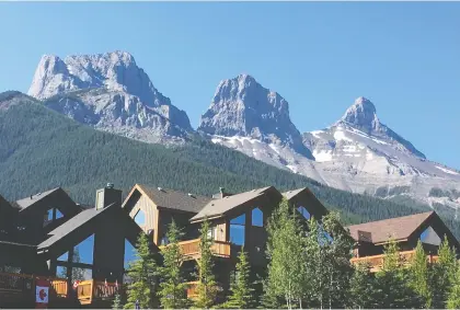  ?? COLETTE DERWORIZ/THE CANADIAN PRESS ?? Canmore is driving Alberta's vacation home market, with prices up 6.5 per cent since the start of the year.