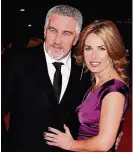  ??  ?? Paul, pictured with his wife Alex, says he’s currently ‘in a good place’ in life and is looking forward to turning 50 next year