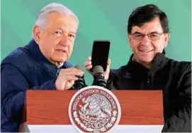  ?? ?? RECLAMO.
El presidente López Obrador realizó su conferenci­a en Mexicali.