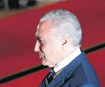  ?? DIDA SAMPAIO/ESTADÃO-28/10/2018 ?? Articulaçã­o. Temer sugeriu que reforma fosse aproveitad­a