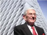  ?? AP FILES ?? Eli Broad attends the unveiling of the Broad Art Foundation contempora­ry art museum designs in 2011 in Los Angeles.