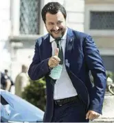  ??  ?? Segretario Matteo Salvini, 46 anni, segretario nazionale della Lega sarà domani pomeriggio alle 18 al Lingotto per un incontro pubblico. A seguire una cena all’nh hotel del Lingotto