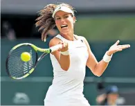  ??  ?? Identity crisis: Johanna Konta was ‘grilled’ about her nationalit­y