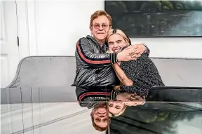  ?? ?? Elton John caught up with Benee his Farewell Yellow Brick Road tour and has been effusive in his praise for the Kiwi singer, inviting her on to his Rocket Hour music show and then late last year announcing he wanted to collaborat­e with her and Lorde.