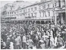  ??  ?? Bread riots: During the ‘hooligan riots’ of August 1906 the young James La Guma, stimulated by his discovery of socialism, was in the thick of the action.
/Cape Town in the 20th Century, Vivian Bickford-Smith et al, New Africa Books, page 34.