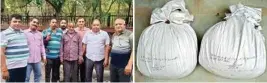  ?? PICS/MPOST ?? (Left) Accused Sayeed Khan in police custody; (right) the contraband seized by the Special Cell