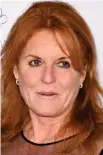  ??  ?? Out: Sarah Ferguson