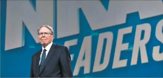  ?? SAUL LOEB/GETTY ?? A lawsuit claims NRA Executive Vice President Wayne LaPierre “spent millions of dollars of the NRA’s charitable assets for private plane trips for himself and his family.”