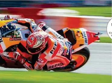  ?? APA ?? Es scheint, als verschiebe Marc Marquez stets die Grenzen der Physik