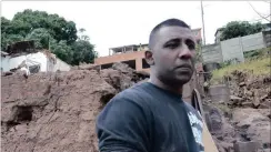  ?? PICTURE: PURI DEVJEE ?? Dain Naidoo’s home was washed away during the flood in Umhlatuzan­a. All that was salvaged was the family’s clothing.