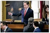  ?? JAY JANNER / AMERICANST­ATESMAN ?? House Speaker Joe Straus said the bill will avoid economic boycotts, divert special session call by governor.