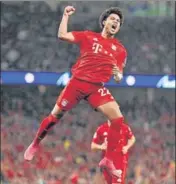  ?? AFP ?? ■ Bayern Munich's Serge Gnabry celebrates scoring their third goal.