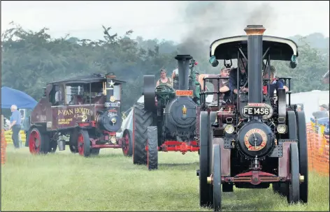  ??  ?? ■
Rempstone Steam and Country fair, a parade of traction engines in the arena in 2011