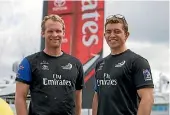 ?? EMIRATES TEAM NZ ?? Josh Junior and Andy Maloney have helped Emirates Team New Zealand win the China Cup.