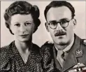  ??  ?? BRAVE: Ralph Latimer with his wife Rosa. Right: June as Dot