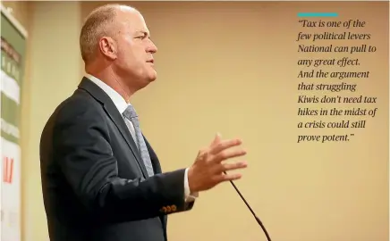  ?? MARK TAYLOR/STUFF ?? In the election campaign, National under new leader Todd Muller National will be expected to hark back to the John Key years of economic growth and strong economic management, says Luke Malpass.